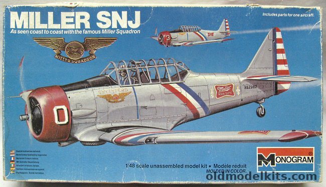 Monogram 1/48 SNJ Miller Squadron - (T-6 Texan), 5307 plastic model kit